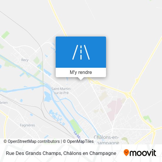 Rue Des Grands Champs plan