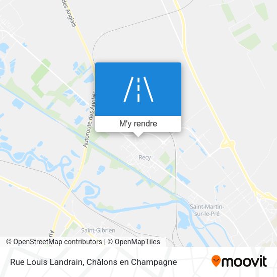 Rue Louis Landrain plan