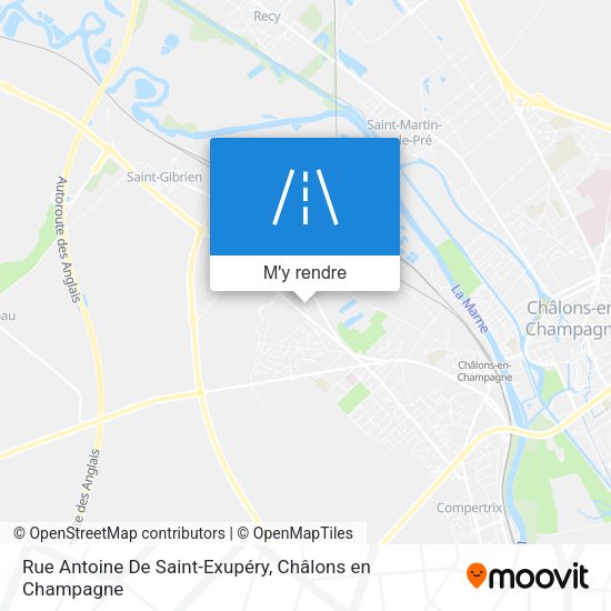 Rue Antoine De Saint-Exupéry plan