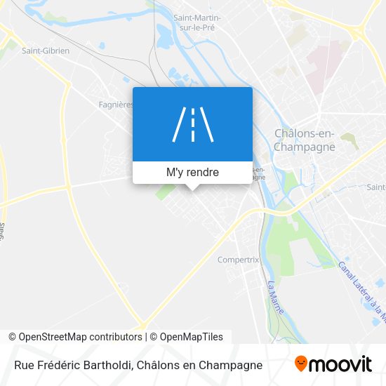 Rue Frédéric Bartholdi plan