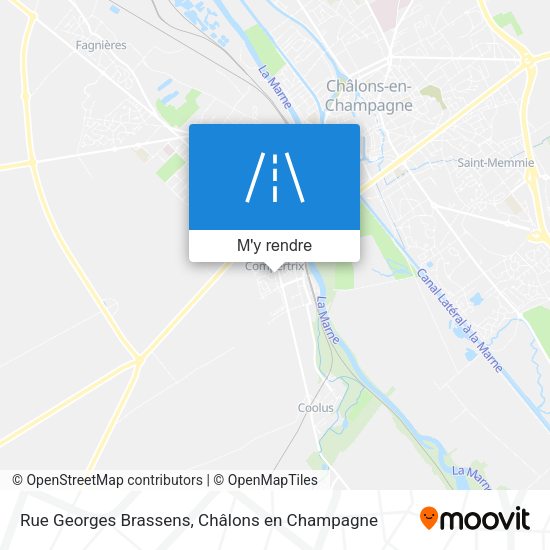 Rue Georges Brassens plan