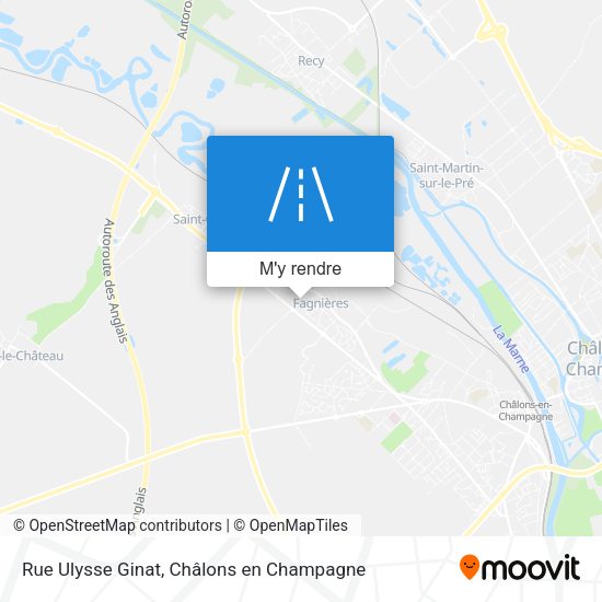 Rue Ulysse Ginat plan