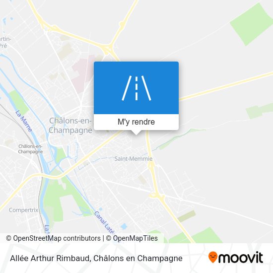 Allée Arthur Rimbaud plan
