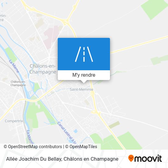Allée Joachim Du Bellay plan