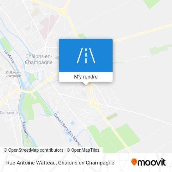 Rue Antoine Watteau plan
