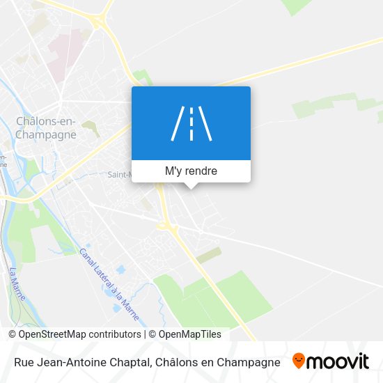 Rue Jean-Antoine Chaptal plan