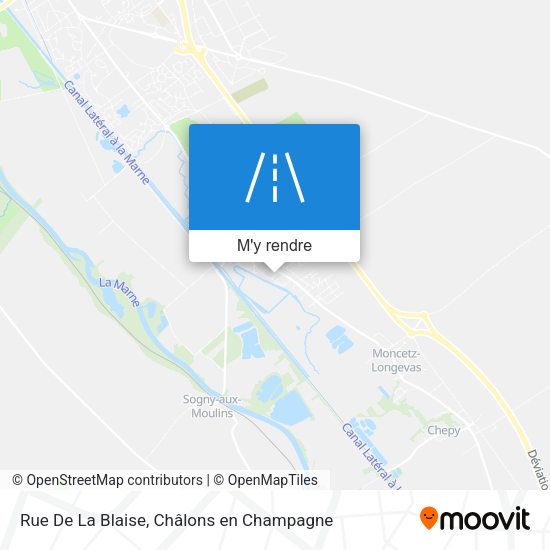 Rue De La Blaise plan