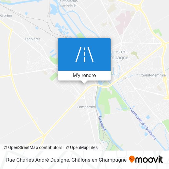 Rue Charles André Dusigne plan