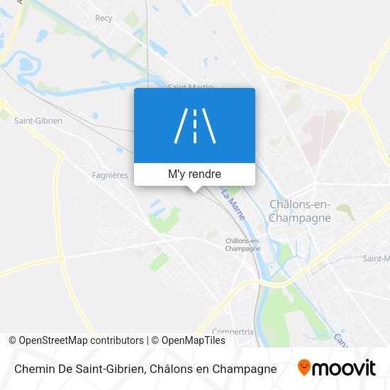 Chemin De Saint-Gibrien plan