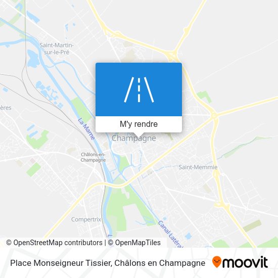 Place Monseigneur Tissier plan