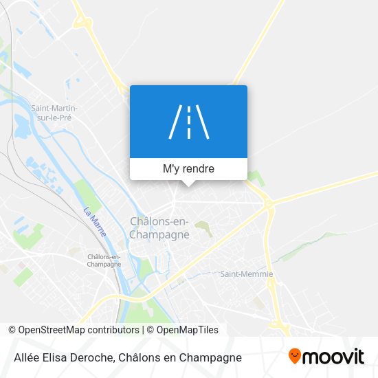 Allée Elisa Deroche plan