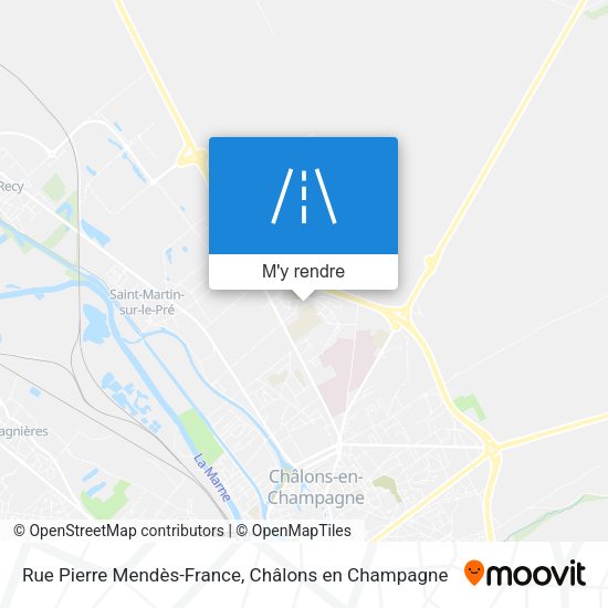 Rue Pierre Mendès-France plan