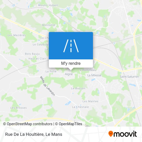 Rue De La Houltière plan