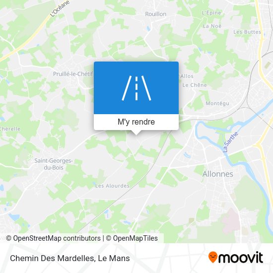 Chemin Des Mardelles plan
