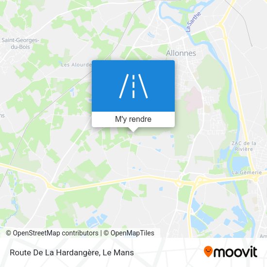 Route De La Hardangère plan