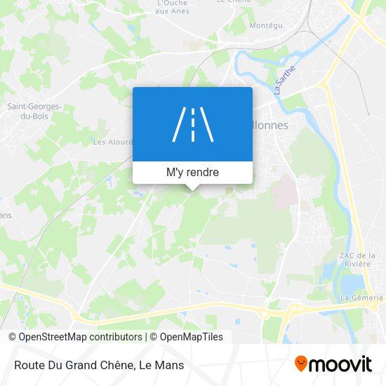 Route Du Grand Chêne plan