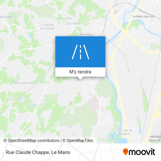 Rue Claude Chappe plan