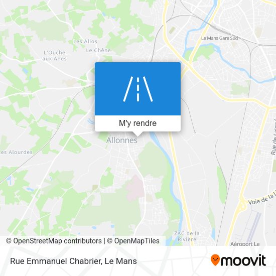 Rue Emmanuel Chabrier plan