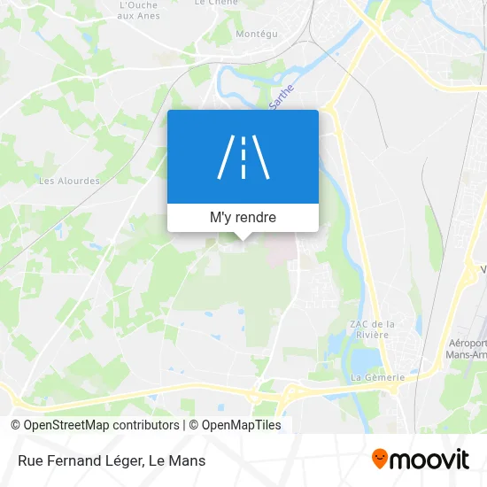 Rue Fernand Léger plan