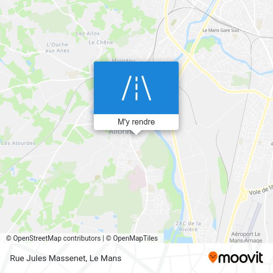 Rue Jules Massenet plan