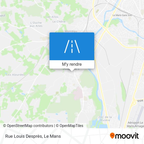 Rue Louis Desprès plan