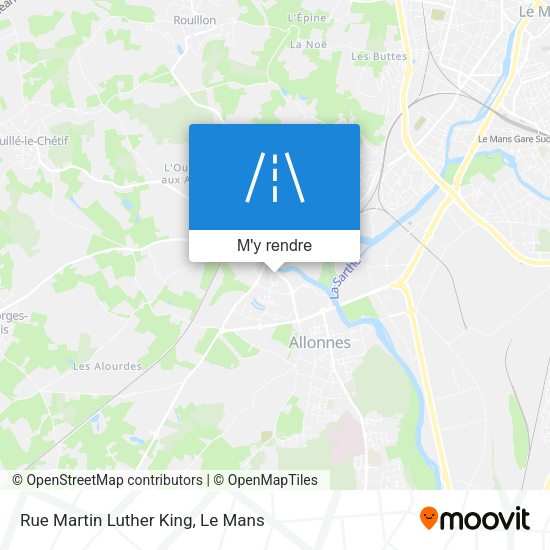 Rue Martin Luther King plan