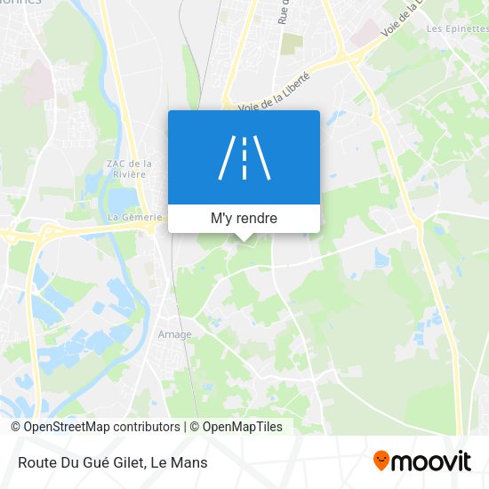 Route Du Gué Gilet plan