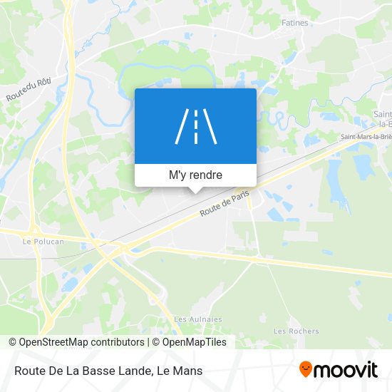 Route De La Basse Lande plan