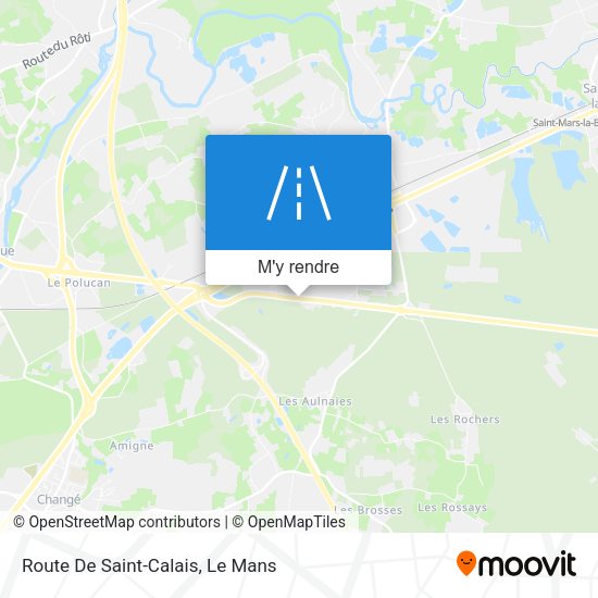 Route De Saint-Calais plan