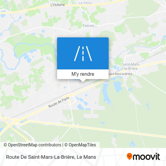 Route De Saint-Mars-La-Brière plan