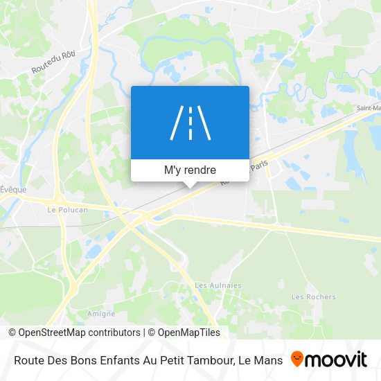 Route Des Bons Enfants Au Petit Tambour plan