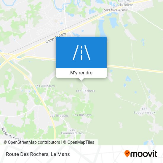 Route Des Rochers plan