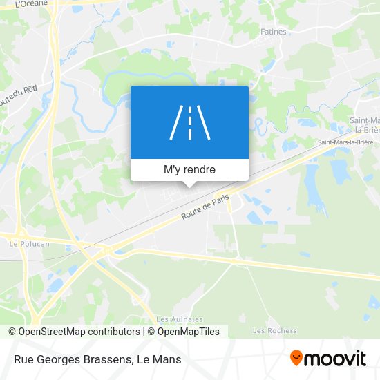 Rue Georges Brassens plan