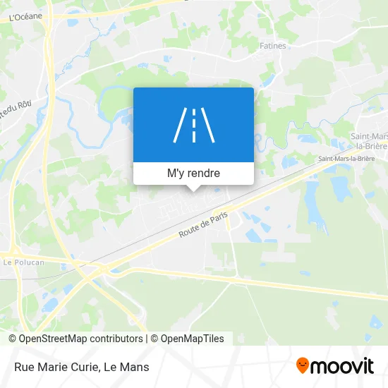 Rue Marie Curie plan