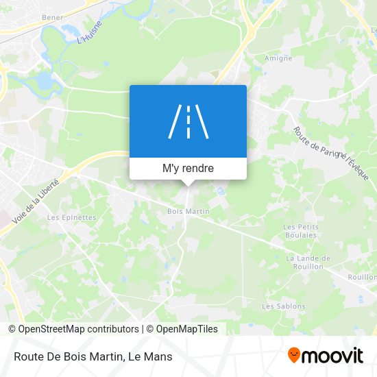 Route De Bois Martin plan