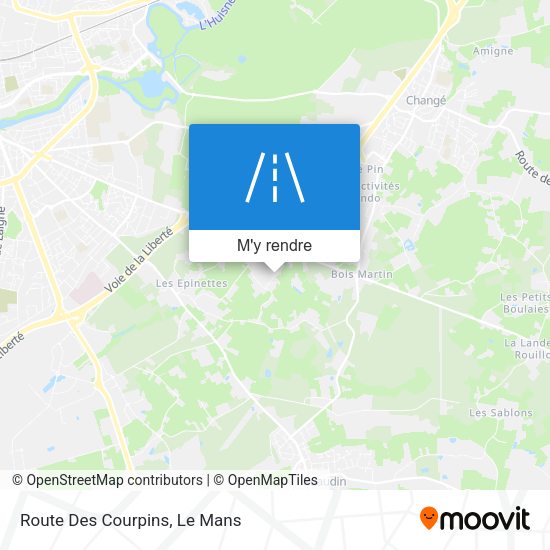 Route Des Courpins plan