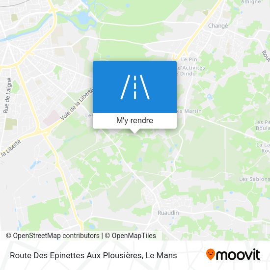 Route Des Epinettes Aux Plousières plan