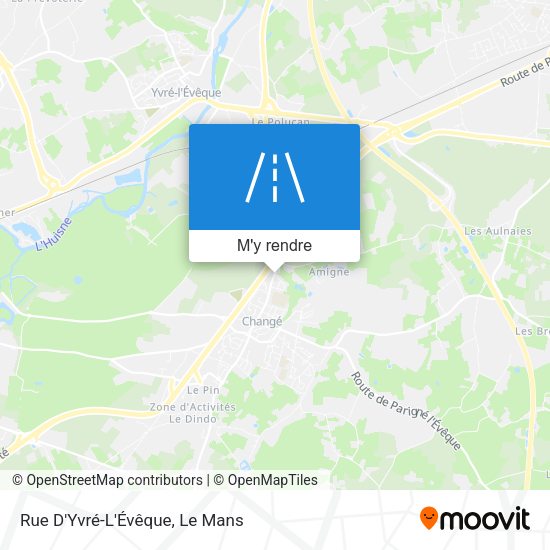 Rue D'Yvré-L'Évêque plan