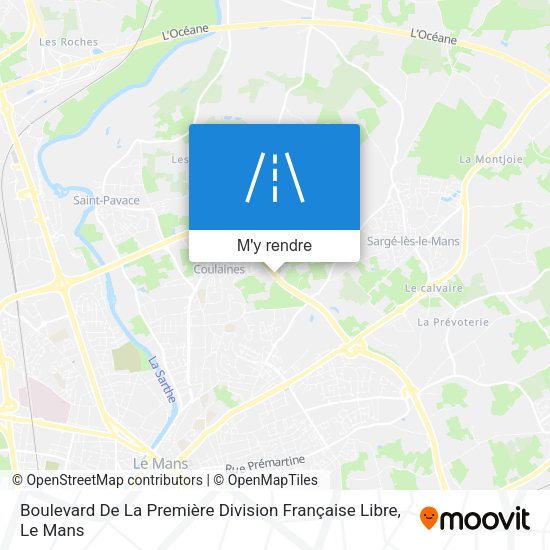 Boulevard De La Première Division Française Libre plan
