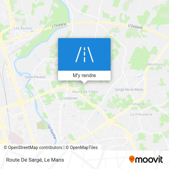 Route De Sargé plan