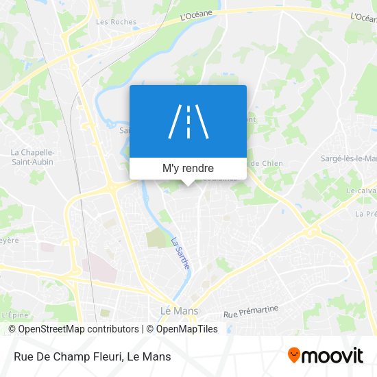 Rue De Champ Fleuri plan