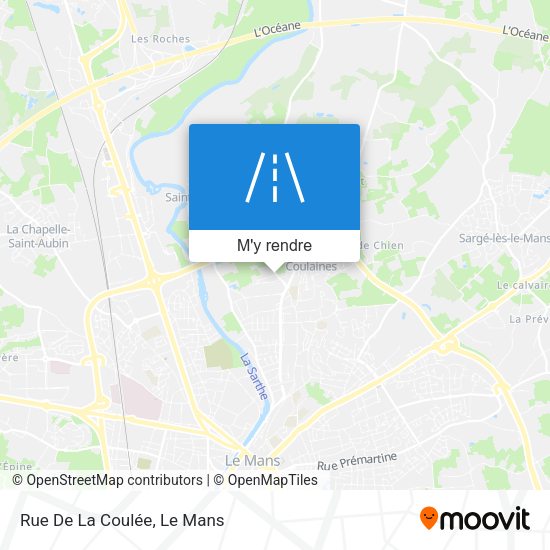 Rue De La Coulée plan