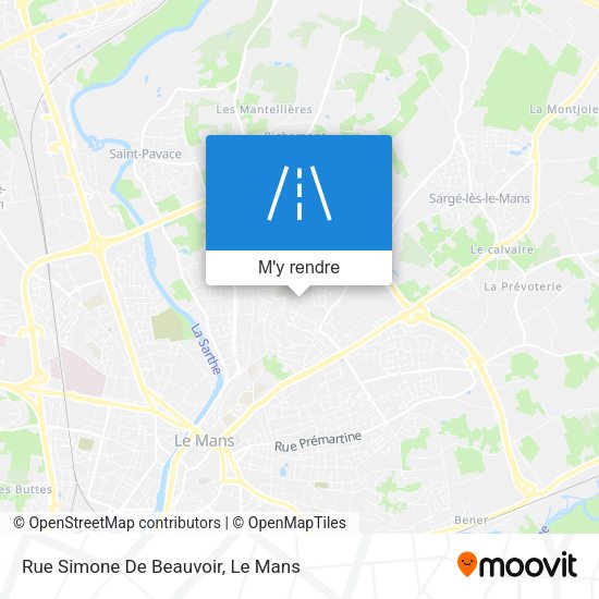 Rue Simone De Beauvoir plan
