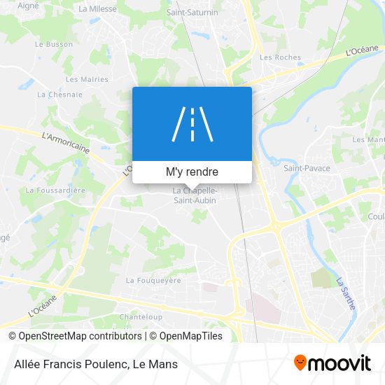 Allée Francis Poulenc plan