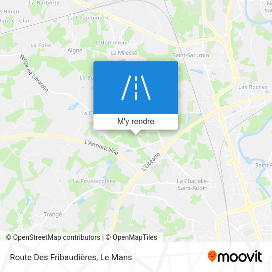 Route Des Fribaudières plan