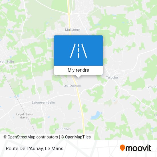Route De L'Aunay plan