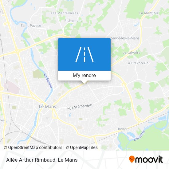 Allée Arthur Rimbaud plan