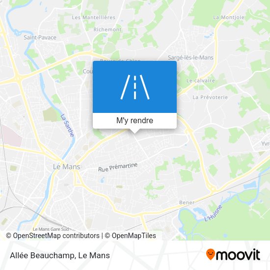 Allée Beauchamp plan