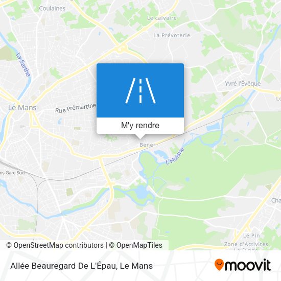 Allée Beauregard De L'Épau plan