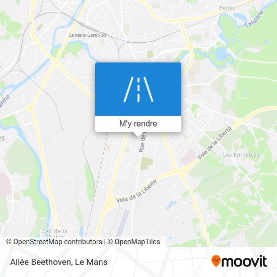 Allée Beethoven plan